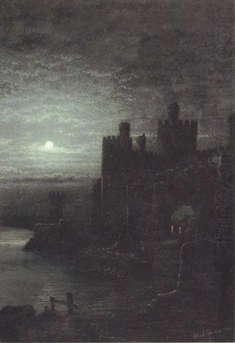 Arthur e.grimshaw Conway Castle,Moonrise (mk37) china oil painting image
